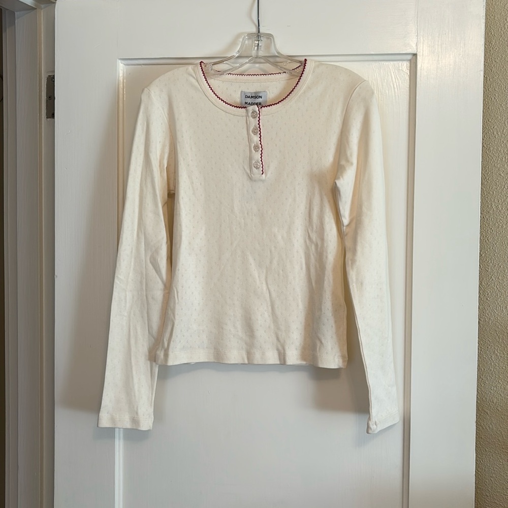 “NWT” DAMSON MADDER Hester Henley off white